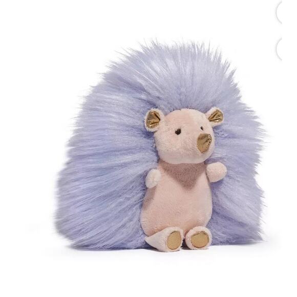 FAO Schwarz Other - FAO Schwarz 6" Sparklers Lavender Gold Hedgehog Toy Plush